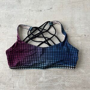 Lululemon Free To Be sports bra, triple cross sports bra, dots